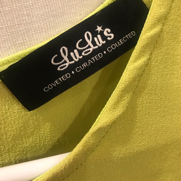 Lime Green Party dress - Picture 5 of 8